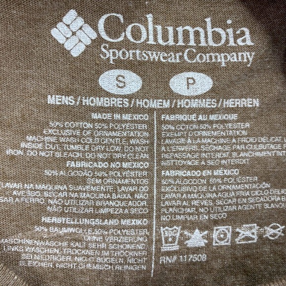 Columbia Mens Julien Bear Graphic Crewneck Short Sleeve T-Shirt Brown S - Picture 4 of 4